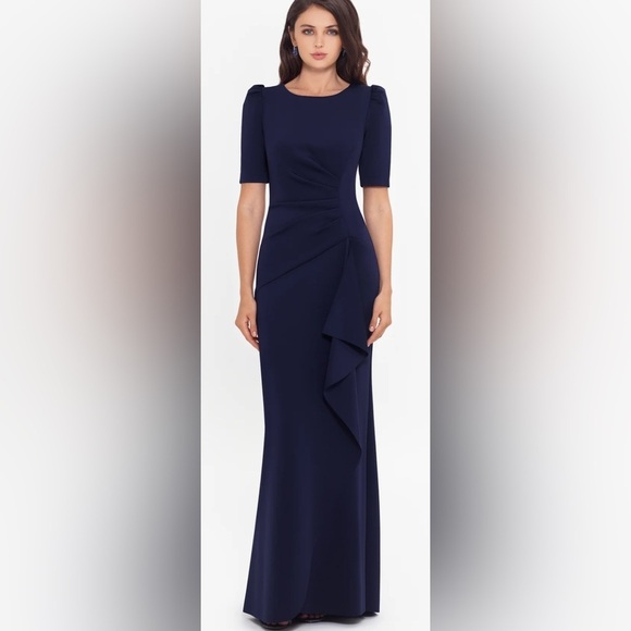 NWT Xscape Size 4P Petite Demi Gown - Picture 1 of 11